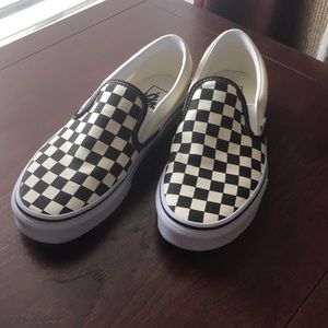 VANS CLASSIC CHECKERED SLIP ONS